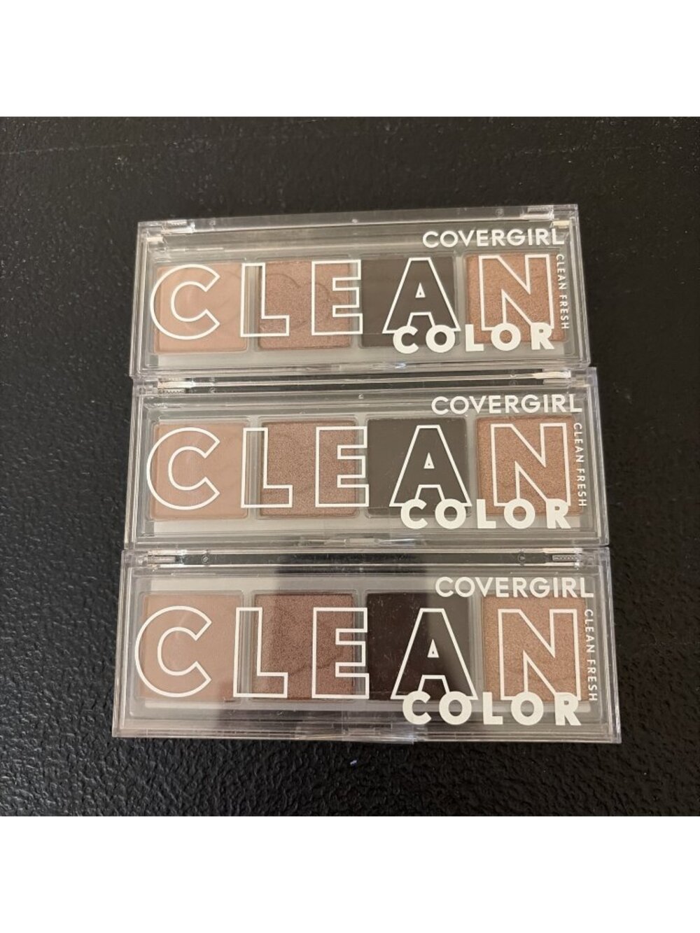 LOT Set of 3 Covergirl Clean Color Eyeshadow Palettes #232 Cool Berry NEW!